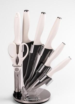 Набір кухонних ножів на підставці 7 предметів1 фото