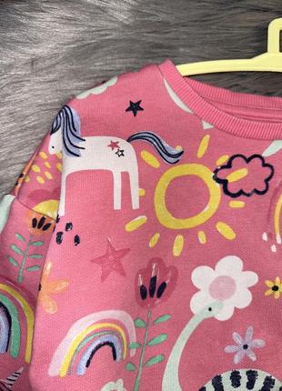 Прикольный стильный качественный свитшот кофта с ярким принтом для девочки 2/3р f&amp;f2 фото