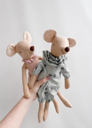 Текстильные мышки игрушка текстильная мышь тильда3 фото