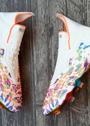 Футбольные бутсы adidas predator freak+ fg копы для футбола адидас предатор фрик без шнурков5 фото