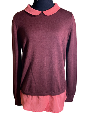 Бордова кофта з декором limited, m/l 2