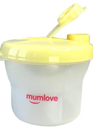 Контейнер для сухой смеси mumlove mgz-0115(yellow) 200 мл2 фото