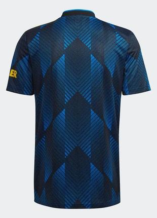 Футбольна ігрова футболка (джерсі) adidas manchester united (s-xl)2 фото