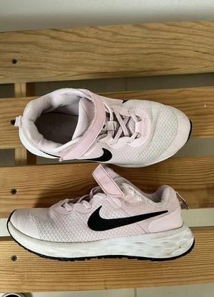 Детские кроссовки nike revolution 6 n розовые кроссовки nike для девочки 34 найк текстильные кроссовки из ткани7 фото