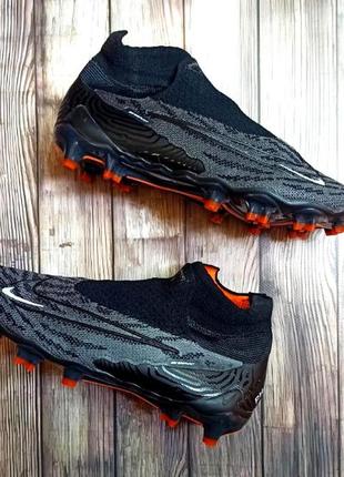 Футбольные бутсы nike phantom gx fg копы для футбола найк фанотом с носком без шнурков4 фото