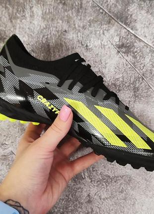 Футбольні сороконіжки adidas x crazyfast.1 laceless tf стоноги багатошиповки для футболу адідас ікс 10 крейзіфаст1 фото