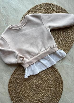 Свитшот zara 12-18 месяцев