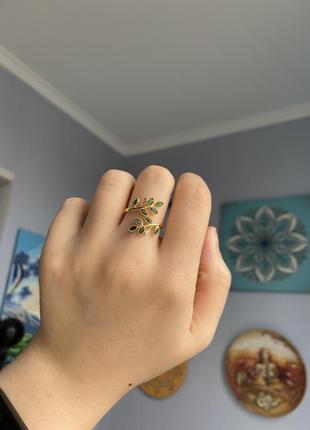 Нержавеющее кольцо с покрытием зелени цирконии8 фото