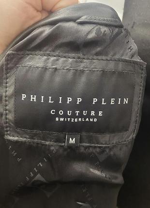 Шкіряна куртка philipp plein4 фото