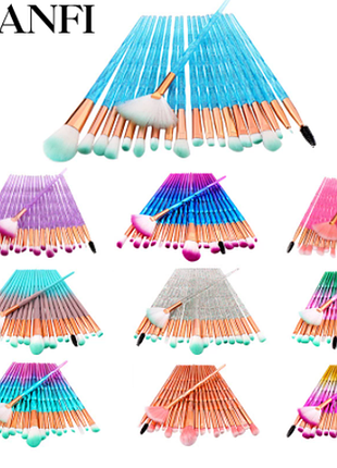 Алмазні кисті для макіяжу banfi, 20 штук.