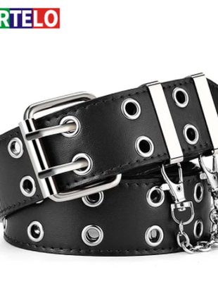 Женский стильный ремень cartelo с цепочкой.