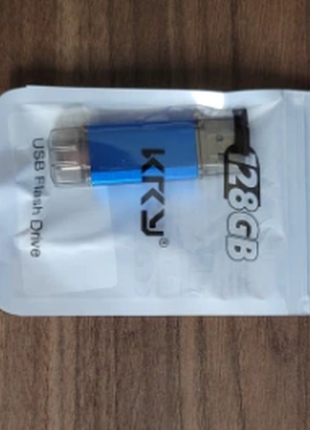 Usb-флешнакопичувач type-c 2 в 1 otg 128 гб.13 фото