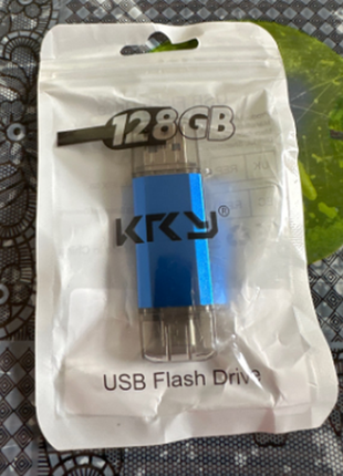 Usb-флешнакопичувач type-c 2 в 1 otg 128 гб.14 фото