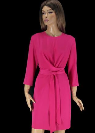 Брендове яскраве плаття з поясом "asos" фуксія. розмір uk14/eur42.
