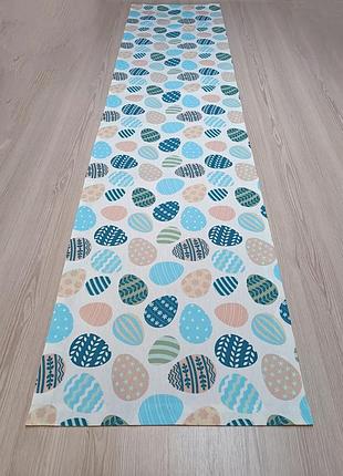 Великодня доріжка ,ранер , скатертина 35*160 см з писанками з пропиткою