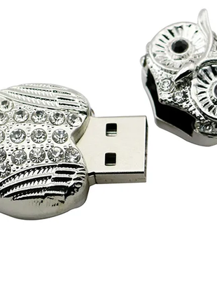 Подарункова usb-флешка-прикраса з ланцюжком, 128 gb, usb 2.04 фото