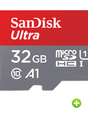 Карта пам'яті original sandisk micro sd,класс10,32 гб.+ картрідер