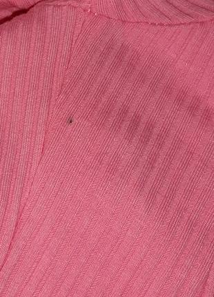 🌿1+1=3 стильная оригинальная розовая блуза блузка в рубчик, размер 52 - 548 фото