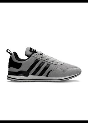 Мужские кроссовки adidas runner pod-s3.1 light gray black5 фото