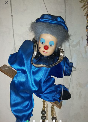 Кукла лялька клоун винтаж
