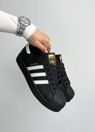 Кроссовки adidas superstar 'core black white'6 фото