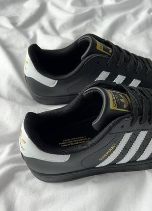 Кросівки adidas superstar 'core black white'7 фото