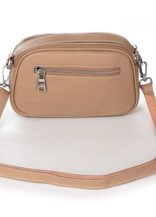 Женская сумка из нтуральной кожи рижего цвета кемэл2 фото