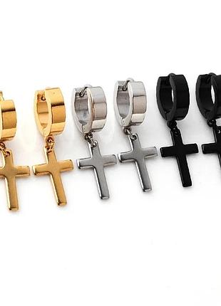 Набір сережок «хрестики»