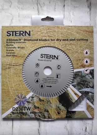 Диск алмазний stern 230x22 турбо