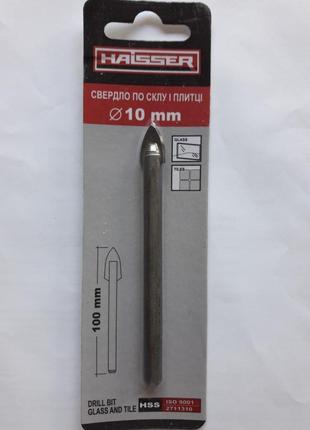Свердло по склу та кераміці haisser 10*100 мм