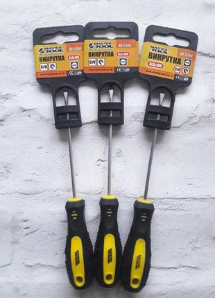 Викрутка шліцева mastertool sl3х100 мм