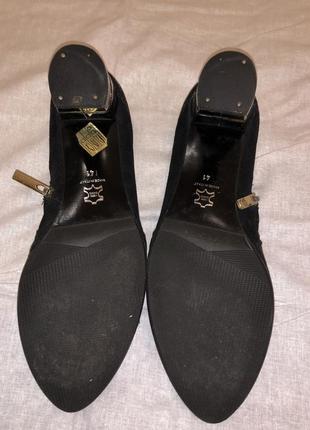 Туфли женские giuseppe mancini, черные на каблуке4 фото