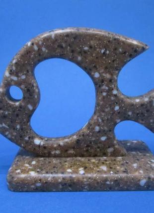 Фігурка, статуетка риба (ручна робота) штучний камінь4 фото
