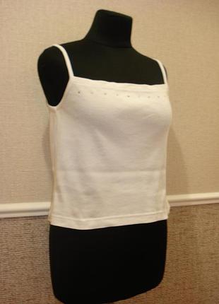 Майка з вирізом кроп топ великого розміру 14/16