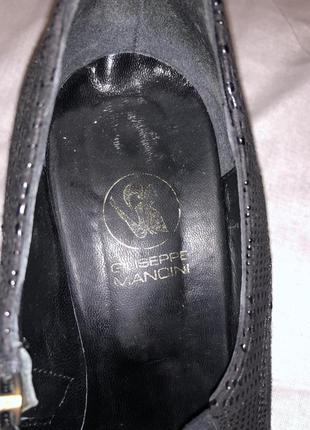 Туфли женские giuseppe mancini, черные на каблуке8 фото