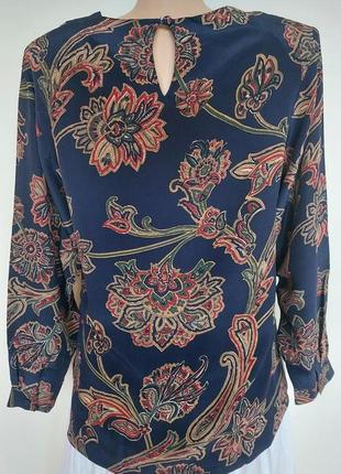 Шелковая блуза,цветочный принт, винтаж,etro &amp; silk city4 фото