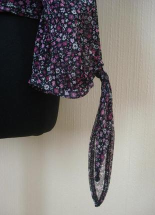 Летняя трикотажная кофточка блузка с цветочным принтом большого размера 18(xxxl)4 фото
