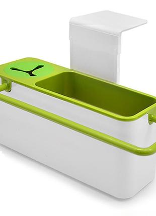 Органайзер для кухонної раковини stenson 15 х 5.5 х 9 см