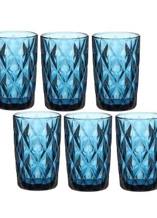 Набір склянок a-plus 350 мл 6 шт blue4 фото