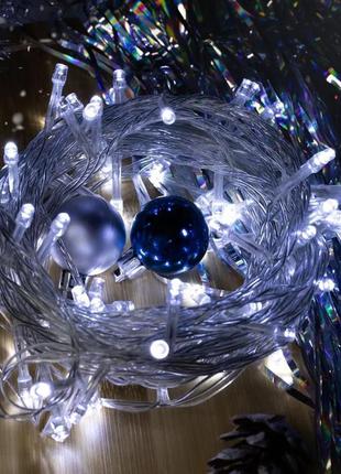 Гірлянда новорічна xmas 200 led 18 м холодний білий2 фото