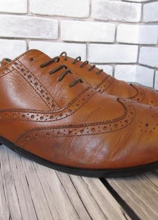 Кожаные туфли броги marks & spencer2 фото