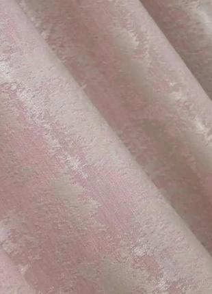 Шторна тканина жакард однотонний sultan yl. колір блідо-рожевий