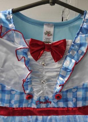Карнавальна сукня дороті з країни оз, нарядна сукня 5-6 років6 фото