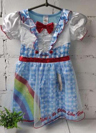 Карнавальна сукня дороті з країни оз, нарядна сукня 5-6 років1 фото