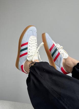 Adidas gazelle blue/red/green