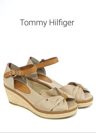 Жіночі босоніжки еспадрильї tommy hilfiger iconic elba sandal оригінал1 фото