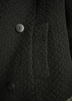Пальто укороченное кейп асимметричное дизайнерское винтаж ретро шерсть5 фото