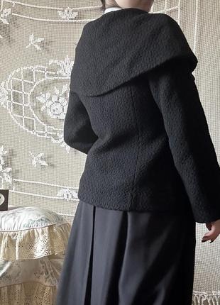 Пальто укороченное кейп асимметричное дизайнерское винтаж ретро шерсть2 фото