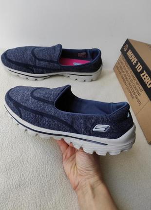 Слипоны мокасины балетки skechers go walk р. 39 - 40 стелька 26см2 фото