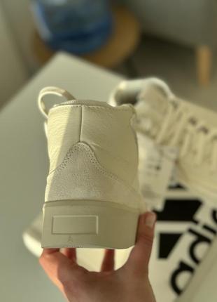 Новые белые высокие кеды кроссовки adidas кожаные 37 роз9 фото